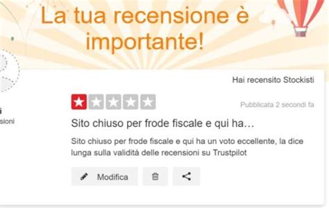 Recensioni Ottica SM Trustpilot.